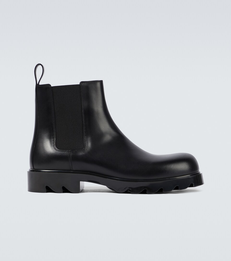 Bottega Veneta - Botas Chelsea Strut de piel | Mytheresa