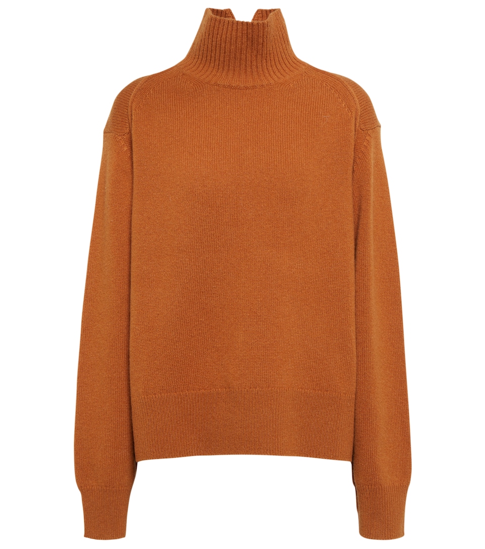 Wool and cashmere turtleneck sweater 
