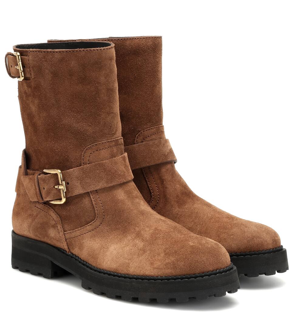 tod's suede ankle boots