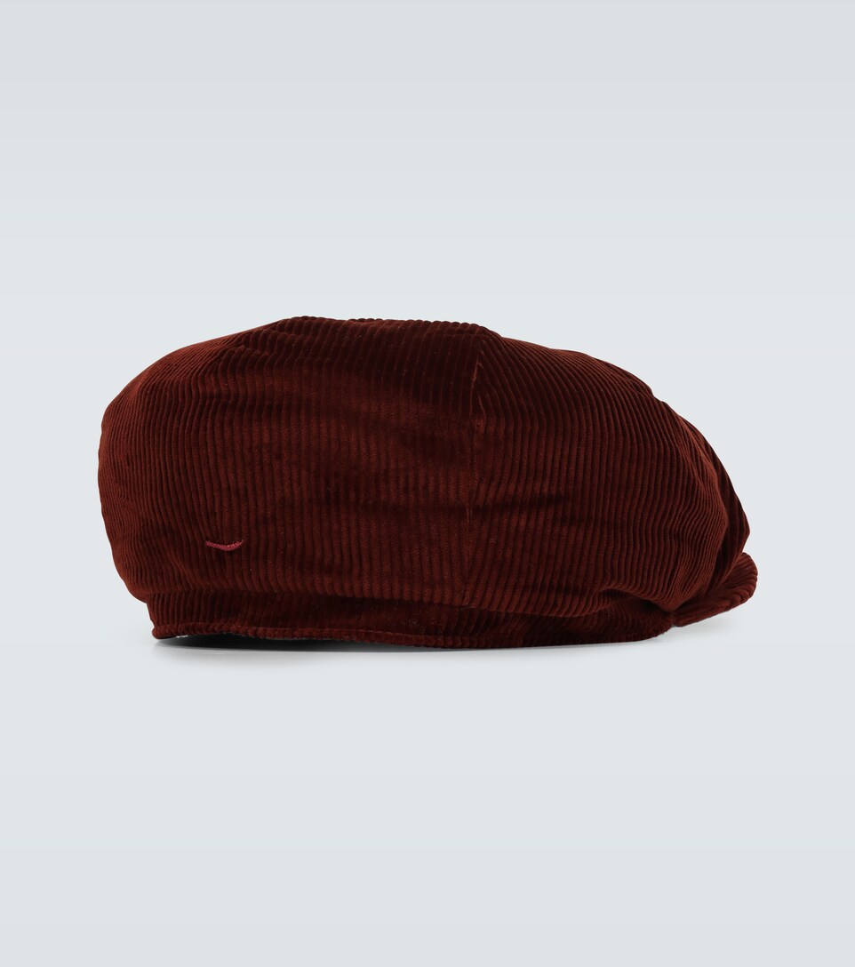 corduroy baker boy cap