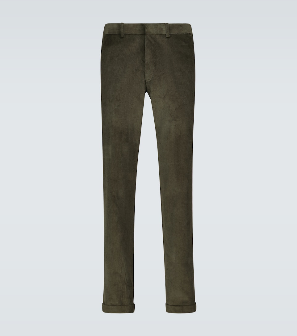 Caruso - Regular-fit corduroy pants 