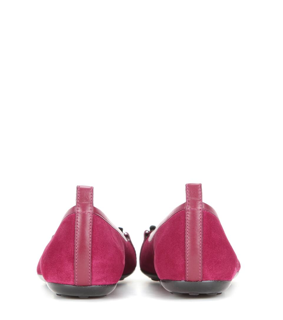 TOD'S Double T suede ballerinas