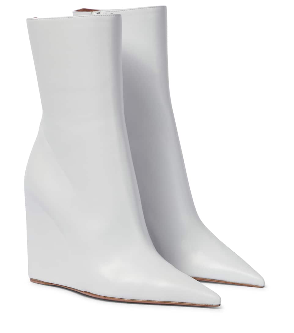 Amina muaddi wedge boots clearance