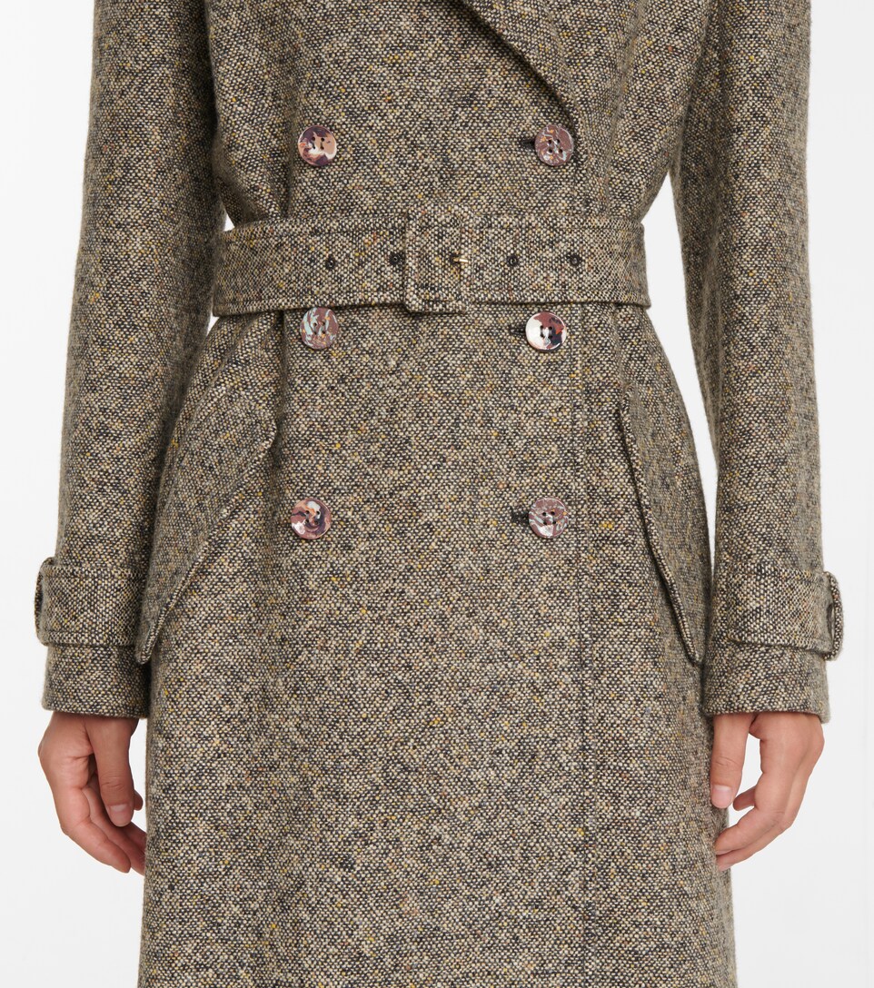 belted tweed jacket