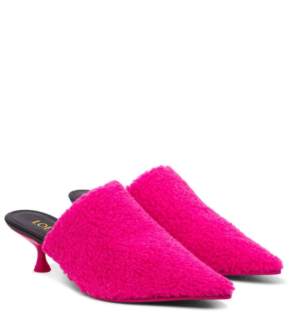 Fleece mules clearance