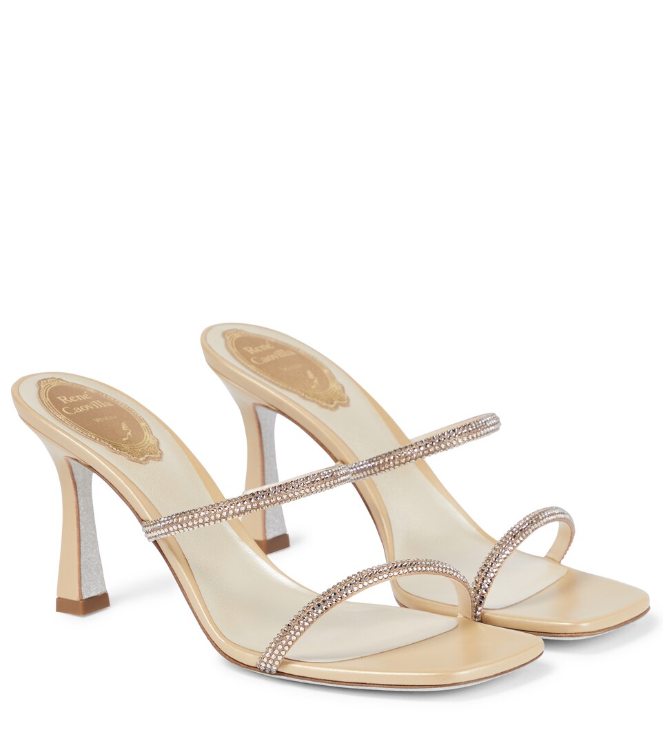 embellished sandal heels