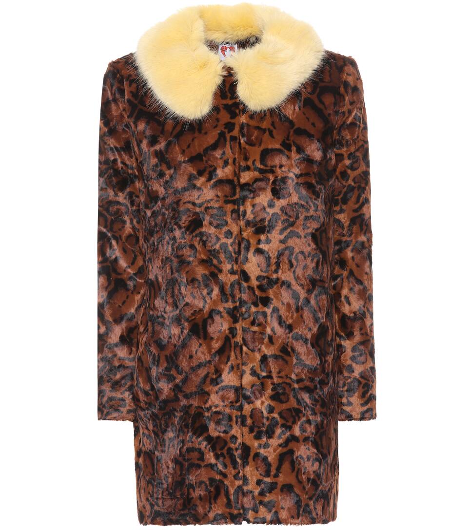 SHRIMPS PAPA PUSS FAUX FUR COAT