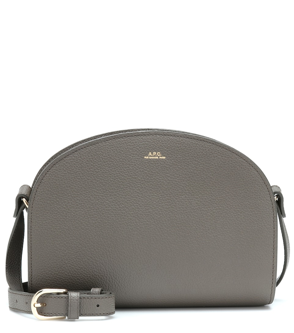 Demi Lune Leather Shoulder Bag