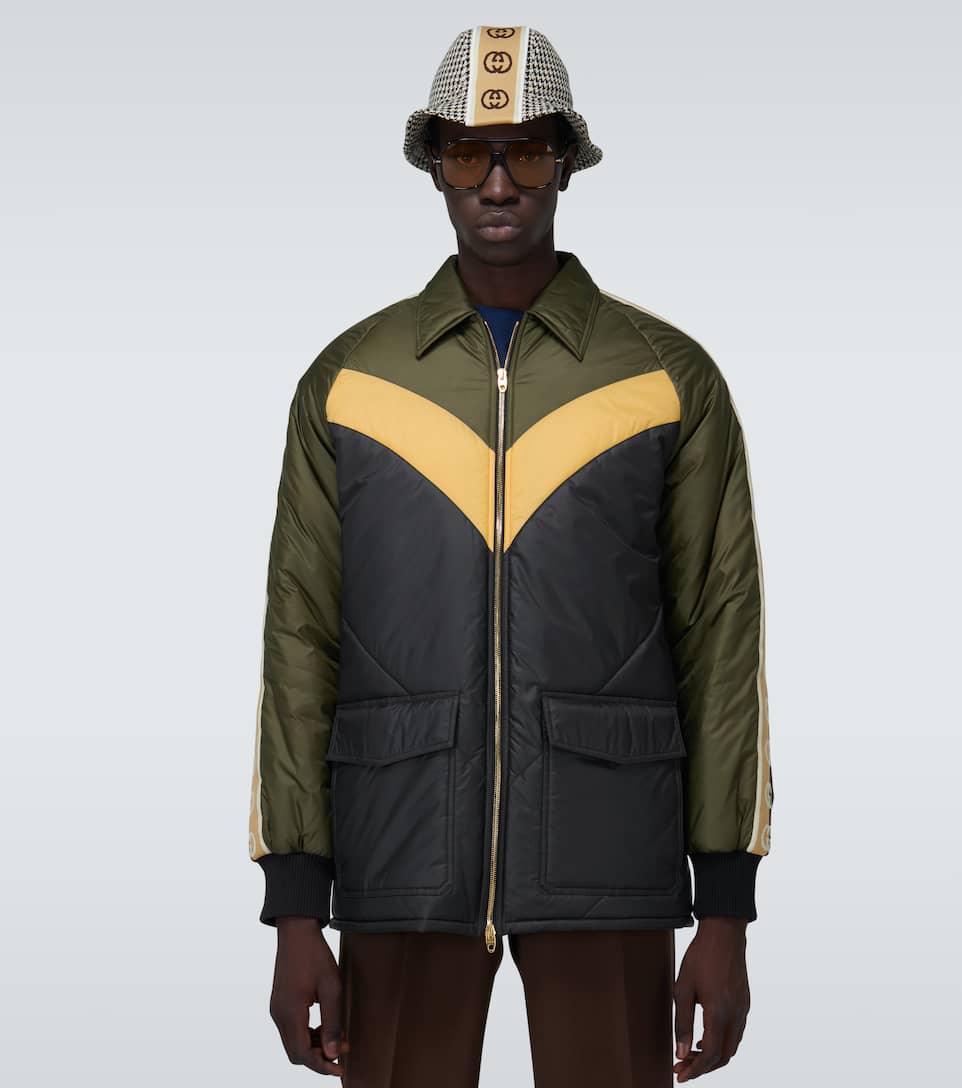 Chevron striped padded jacket Chevron striped padded jacket