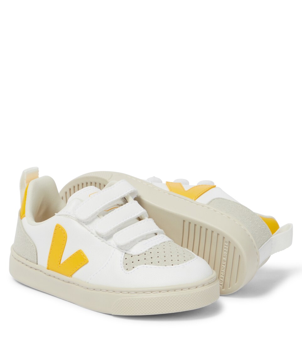 Veja Kids - V-10 faux leather sneakers | Mytheresa