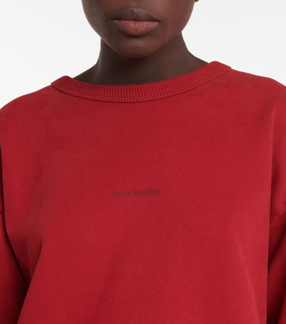 acne studios red sweatshirt