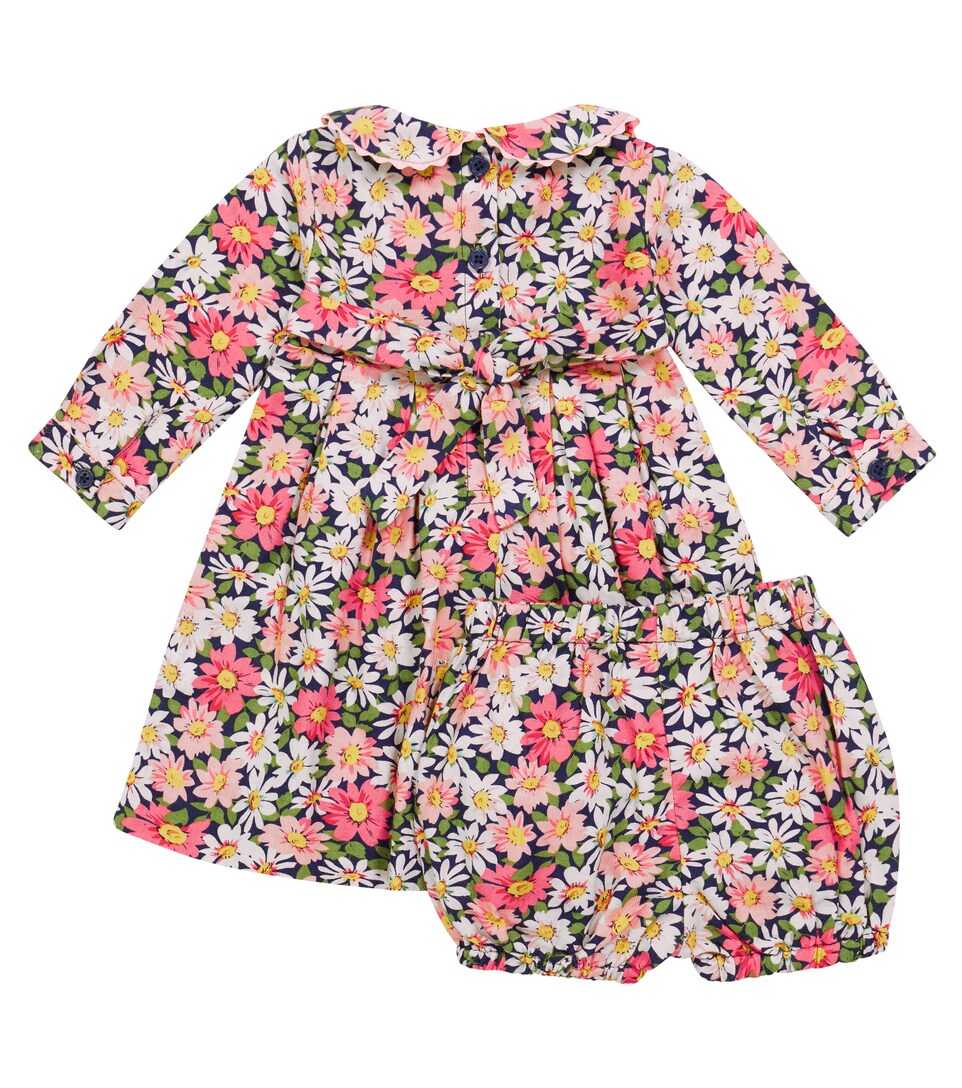 Rachel Riley Baby floral cotton dress and bloomers set Mytheresa