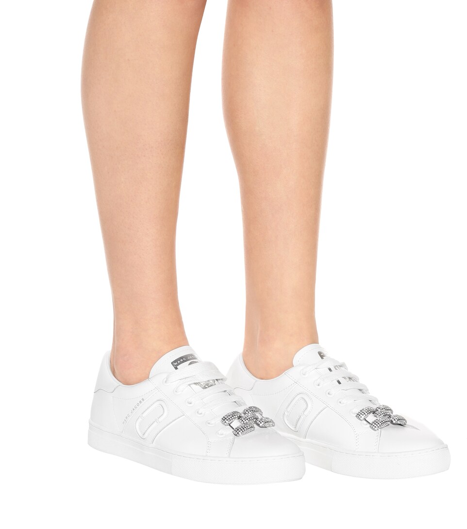 marc jacobs empire leather sneakers