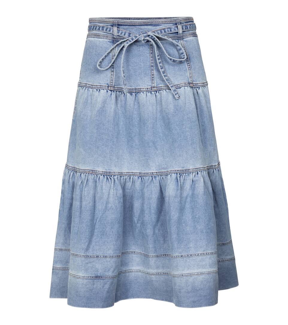 Ulla johnson denim skirt clearance