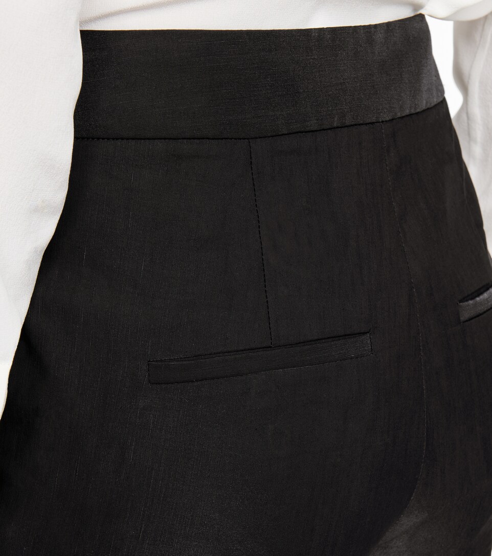 Veronica Beard - Lago stretch-shantung slim pants | Mytheresa