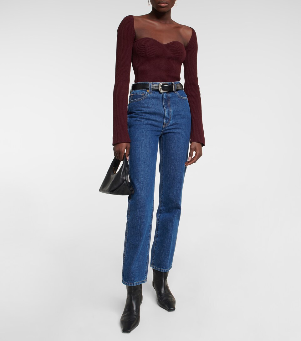Abigail mid-rise straight jeans 