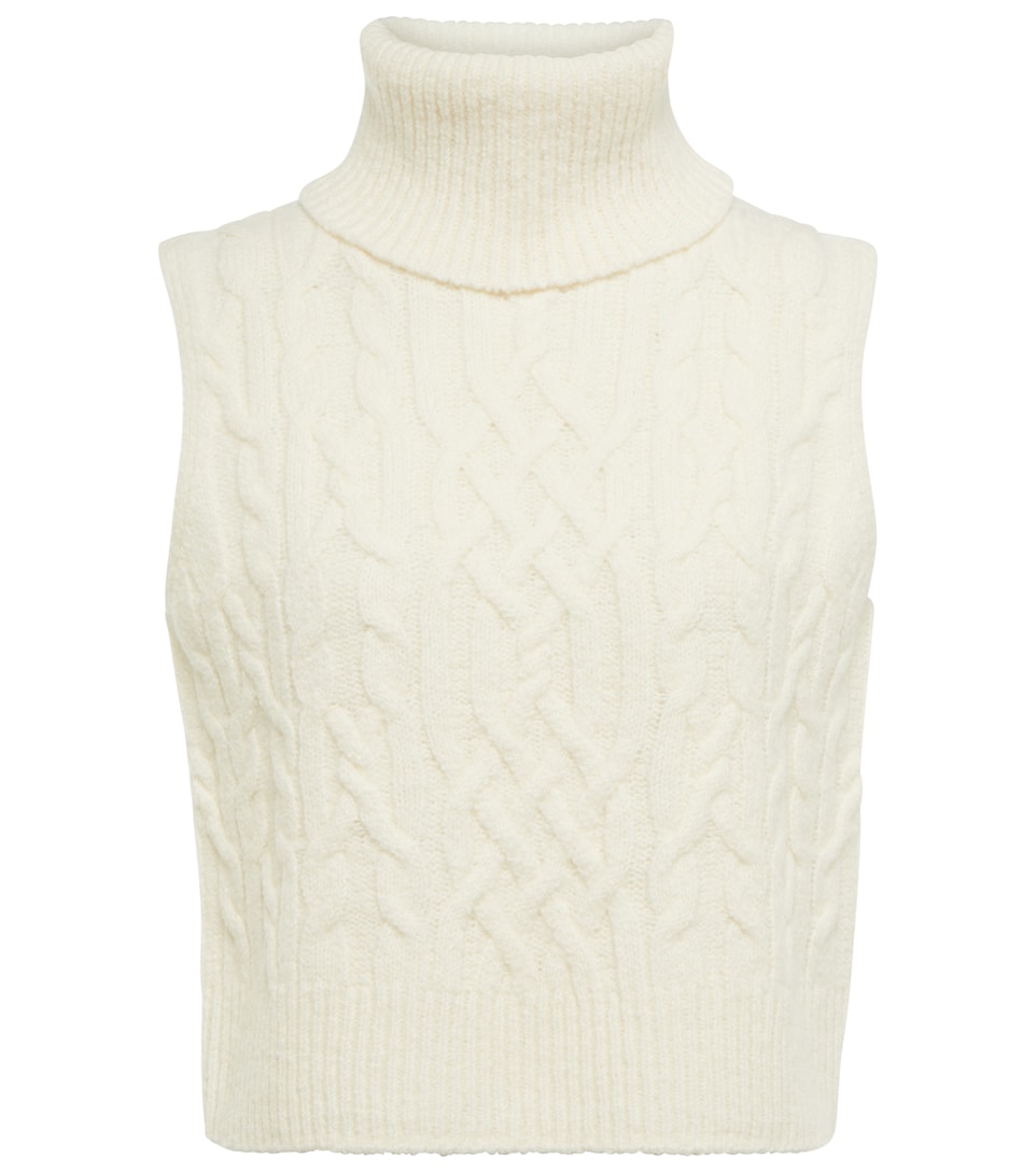 Vince - Cable-knit wool sweater vest 