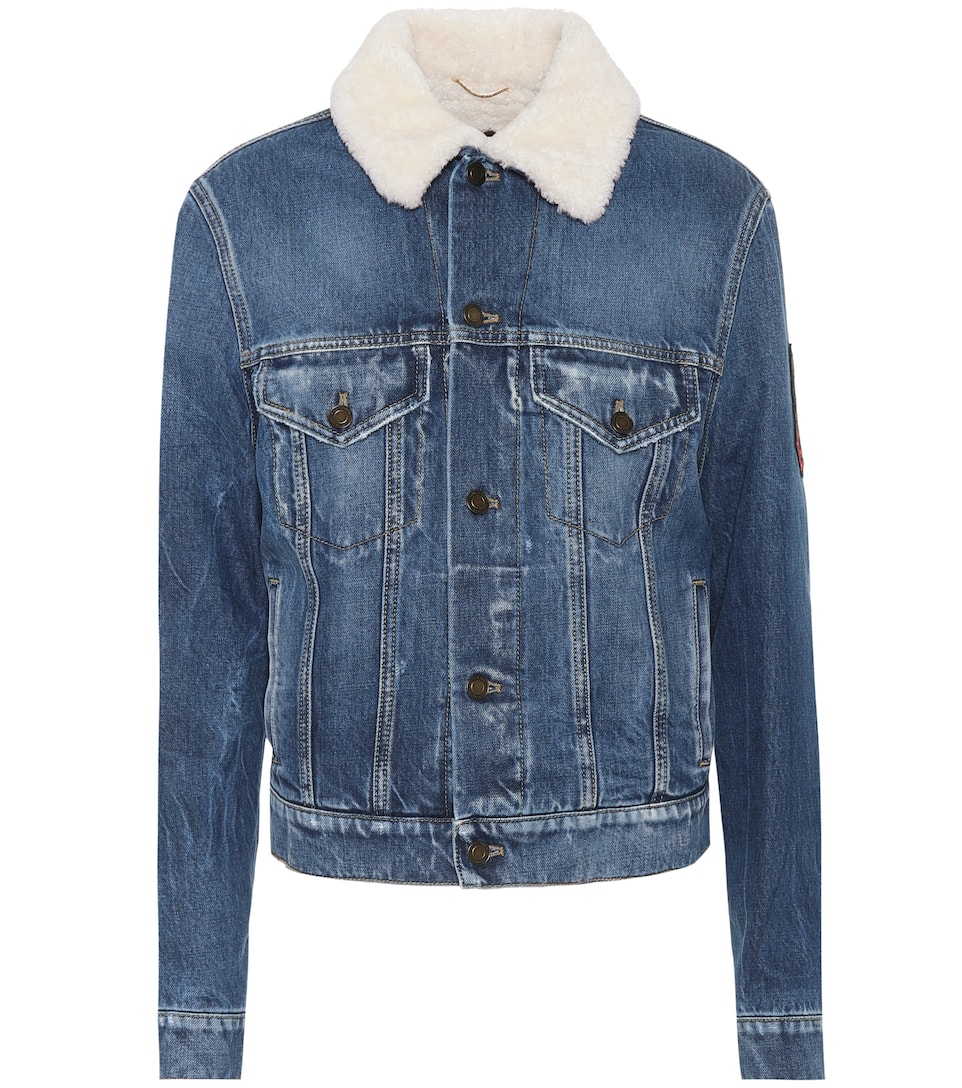 ShearlingLined Denim Jacket Saint Laurent mytheresa
