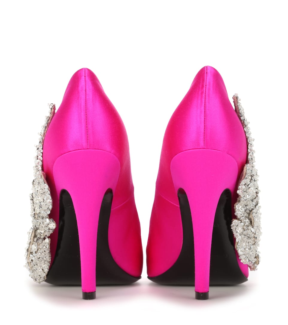 balenciaga embellished heels