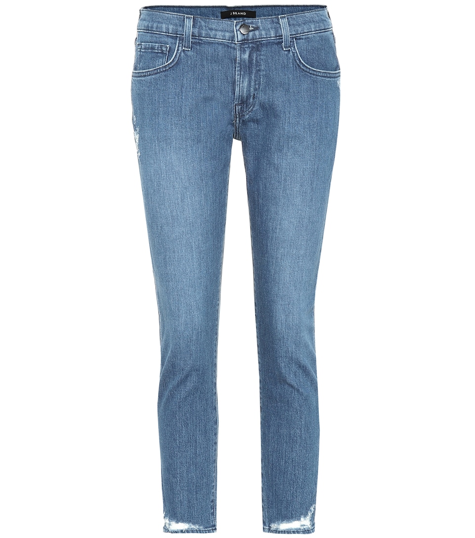 Sadey Cropped Mid-Rise Skinny Jeans - J 