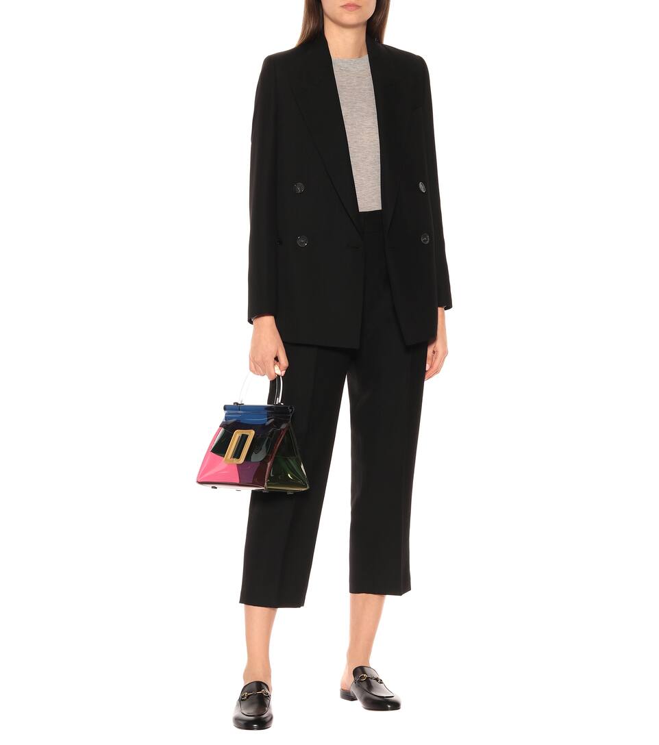 Mélangée En Studios Pantalon Acne Laine Raccourci qVUzpSM