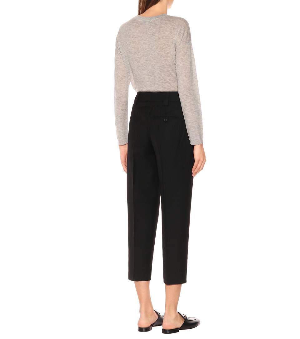 Mélangée En Studios Pantalon Acne Laine Raccourci qVUzpSM