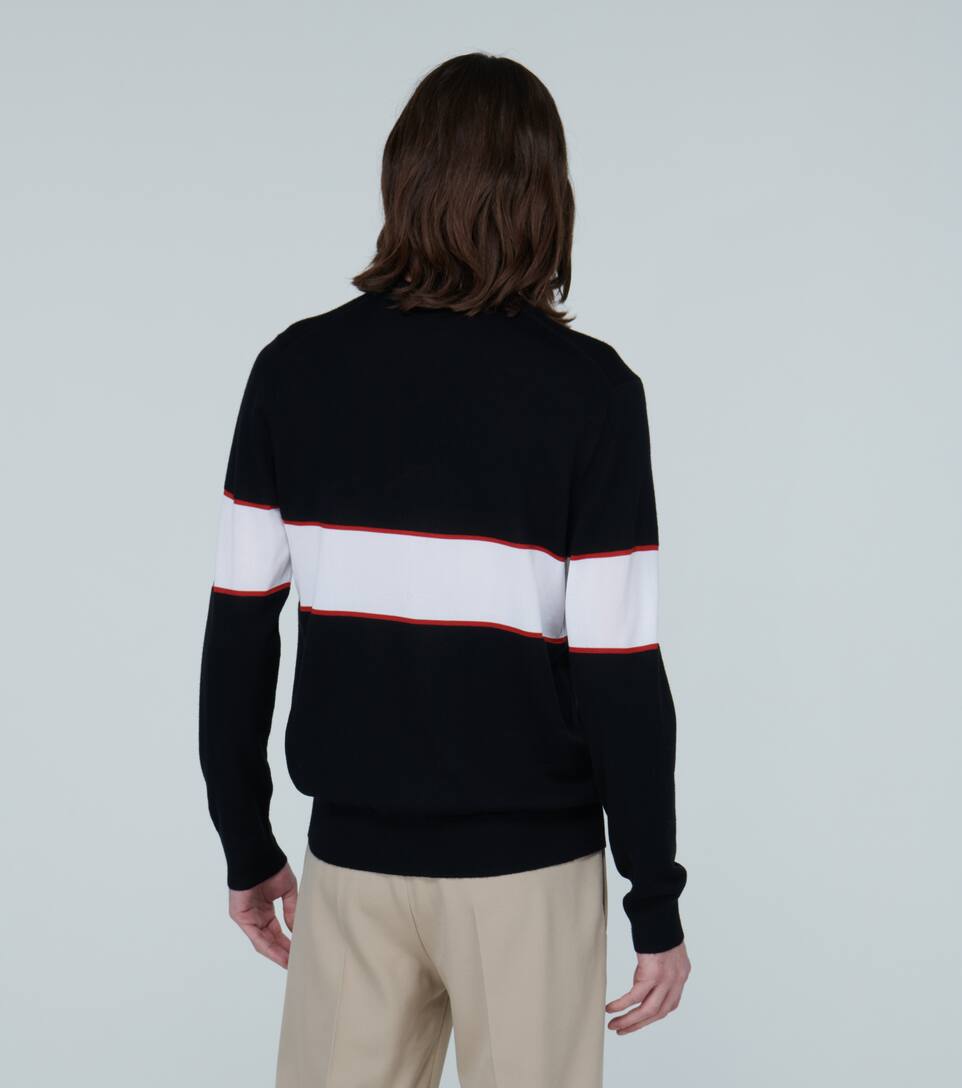 GIVENCHY KNITTED WOOL SWEATER WITH LOGO,P00442152