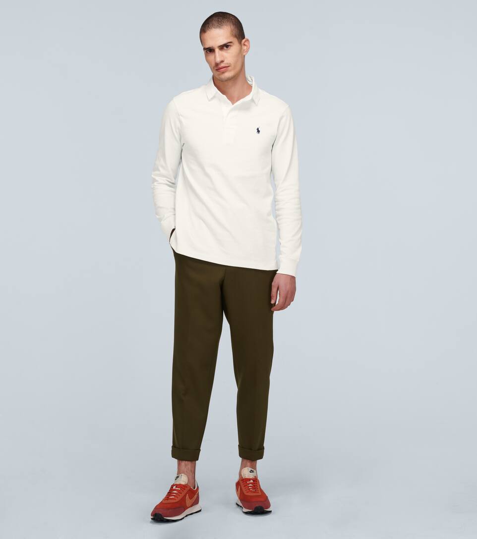 POLO RALPH LAUREN COTTON-JERSEY RUGBY SHIRT,P00457255