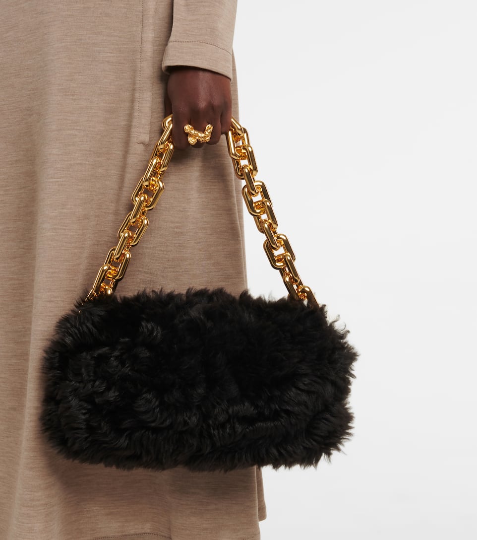 bottega shearling bag