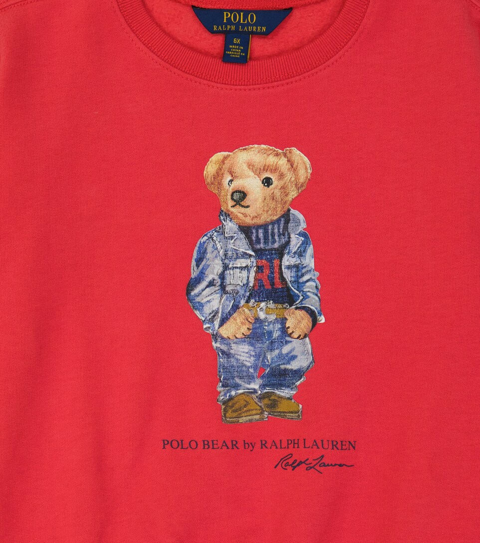 Polo Ralph Lauren Kids - Sudadera Polo Bear en mezcla de algodón | Mytheresa
