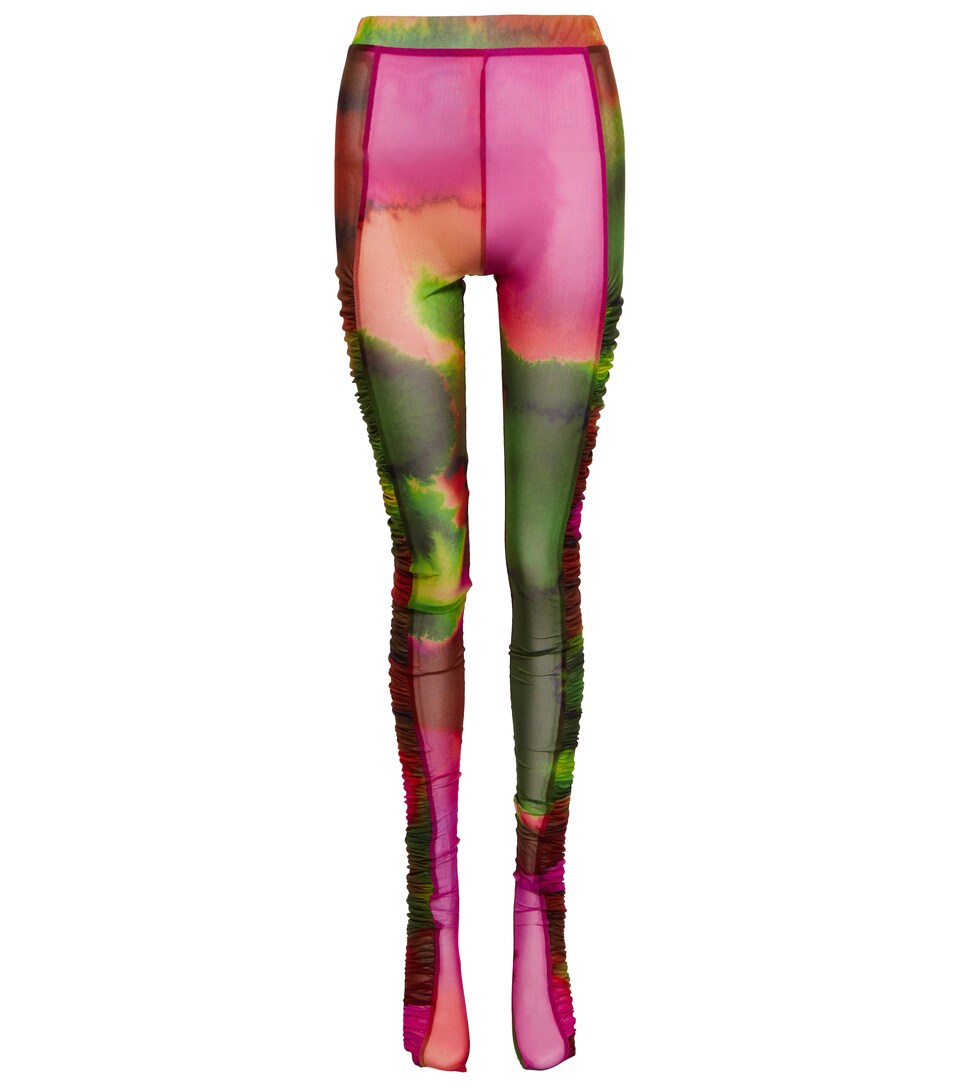 Dries Van Noten - Ruched printed tights 