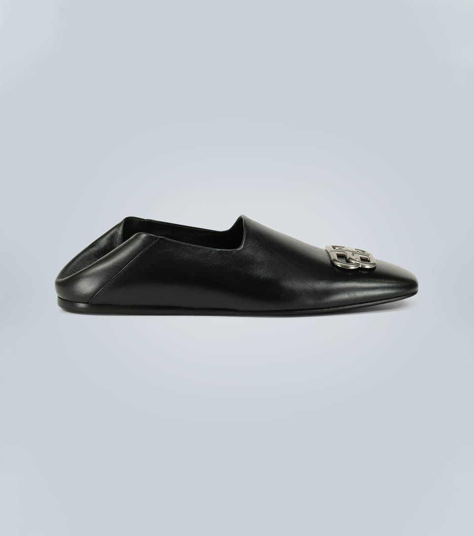 BALENCIAGA COSY BB DETAIL LEATHER LOAFERS,P00444557