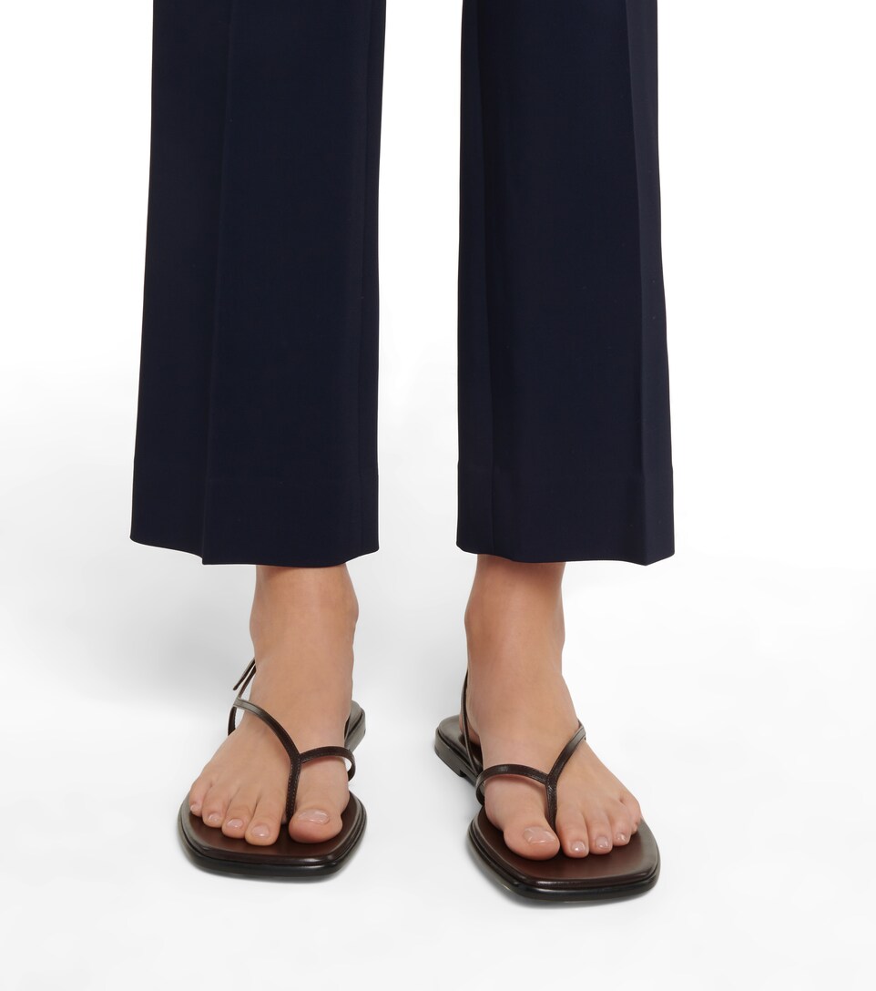 The Row - Zehensandalen Constance aus Leder | Mytheresa