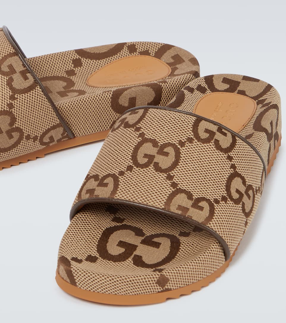 Gucci Maxi GG canvas slides Mytheresa