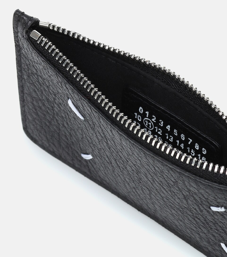 leather card holder maison margiela mytheresa leather card holder maison