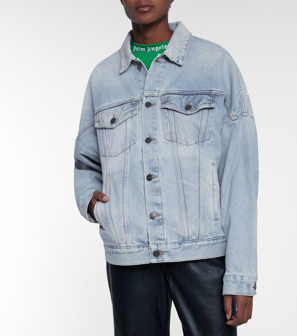 palm angels oversized denim jacket 
