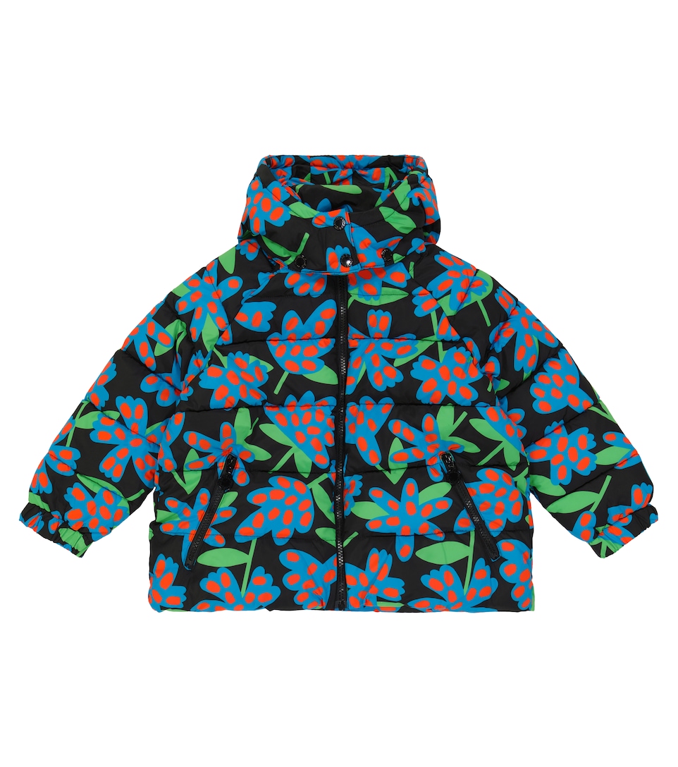 flower puffer jacket
