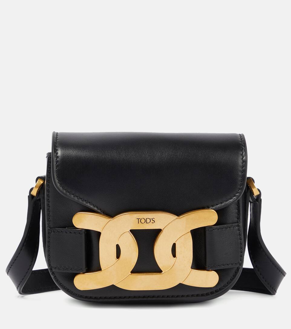 Embellished leather shoulder bag clearance