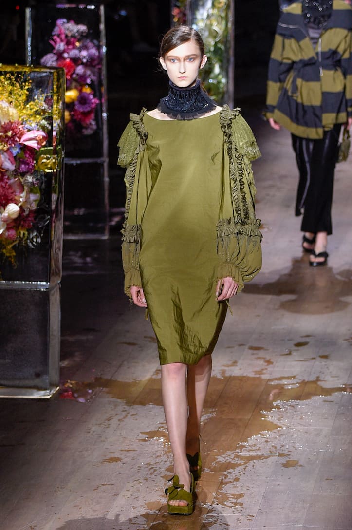 Dries Van Noten Embellished Dress Mytheresa Embellished Dress Runway Dries Van Noten