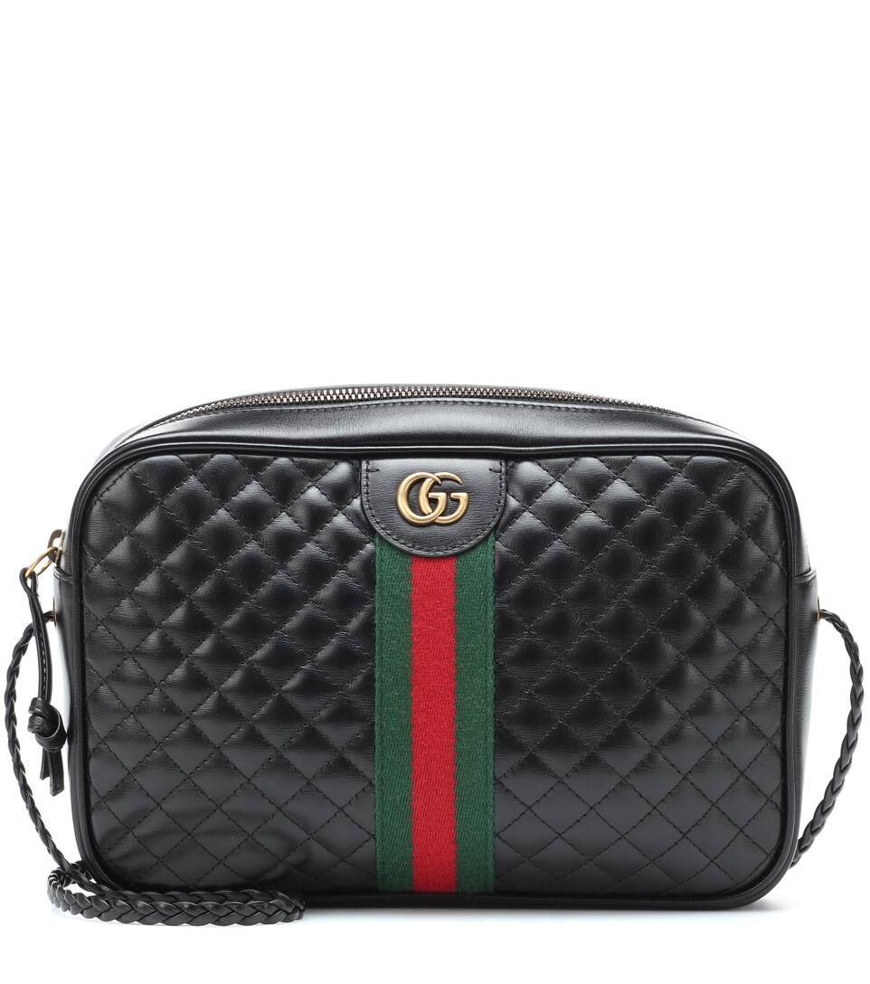 Quilted leather shoulder bag