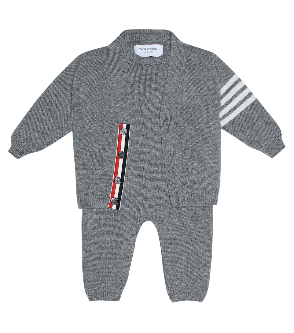 Cashmere Cardigan Thom Browne Kids Mytheresa