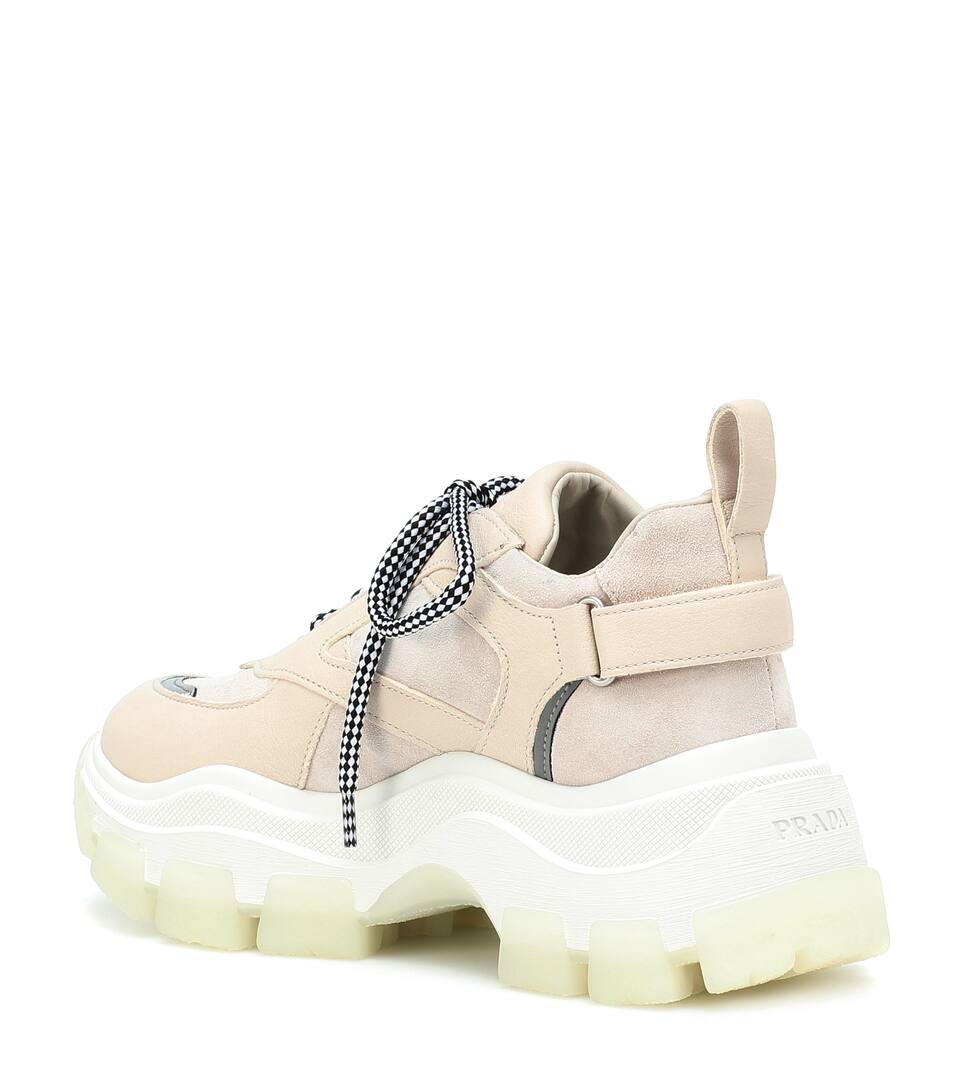 Baskets Cuir Daim Pegasus Prada En Et gyY6bf7v