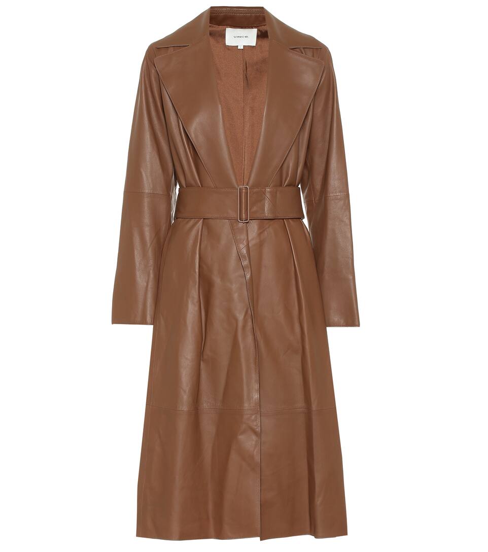 Vince - Leather trench coat | Mytheresa