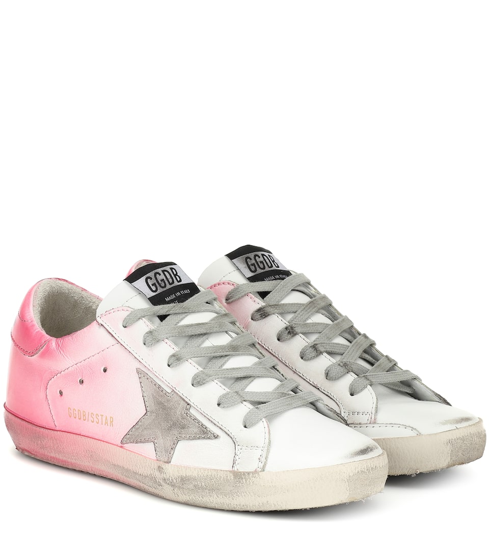 golden goose white pink