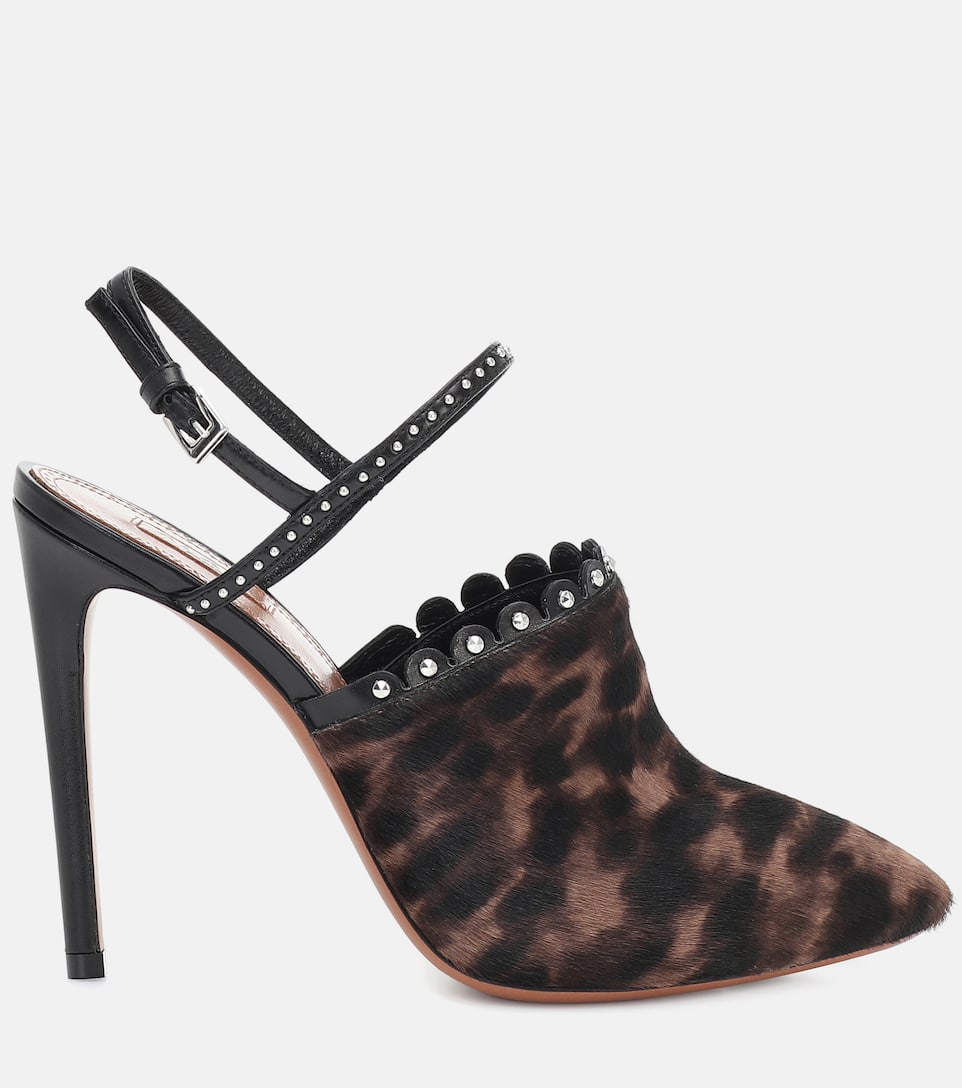ALAIA Tiger Print Calf Hair Wedge Heel Pumps 38.5 ALAIA Tiger Print Calf Hair Wedge Heel Pumps 38.5