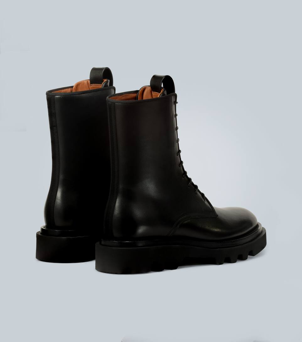 GIVENCHY LEATHER COMBAT BOOTS,P00442172
