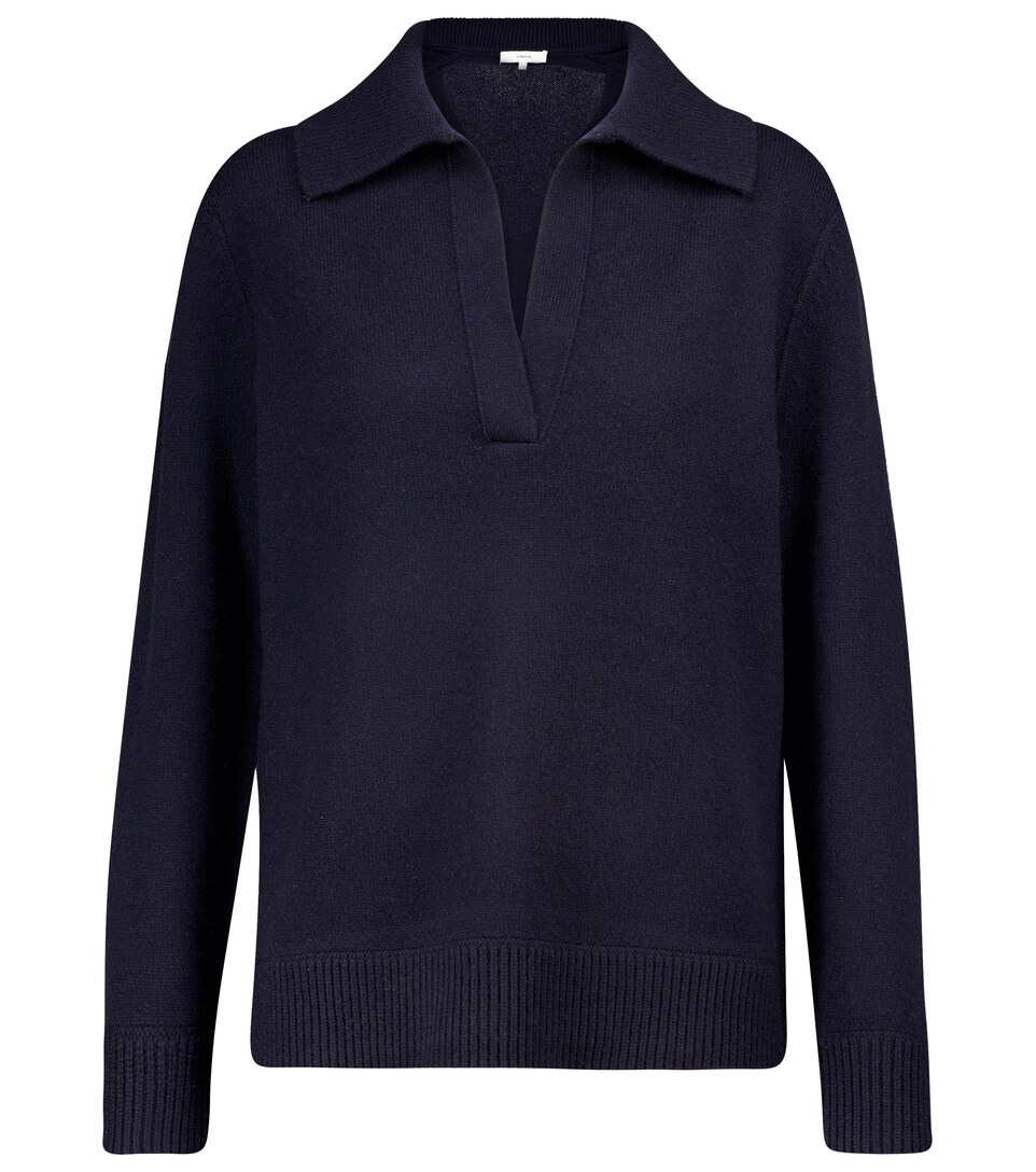 Vince - Wool and cashmere polo sweater 