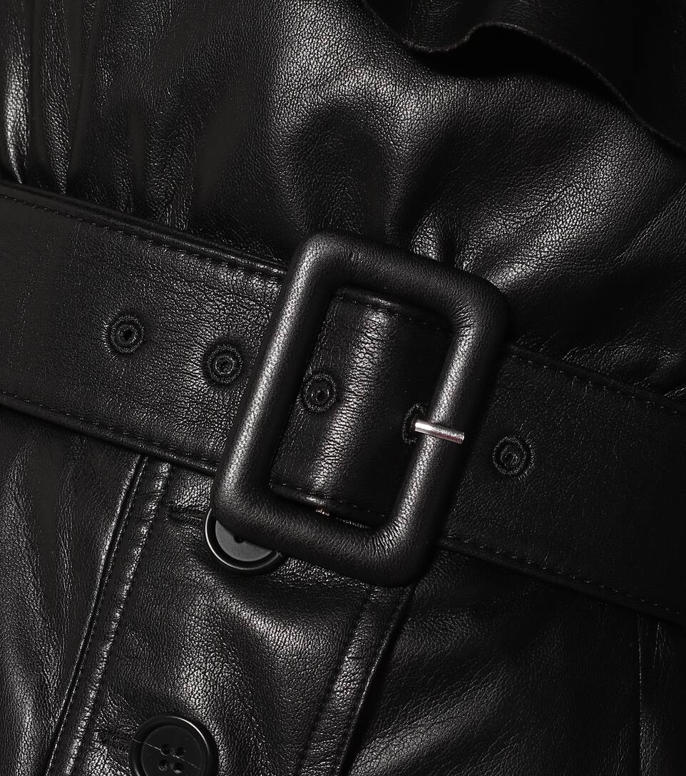 faux leather playsuit