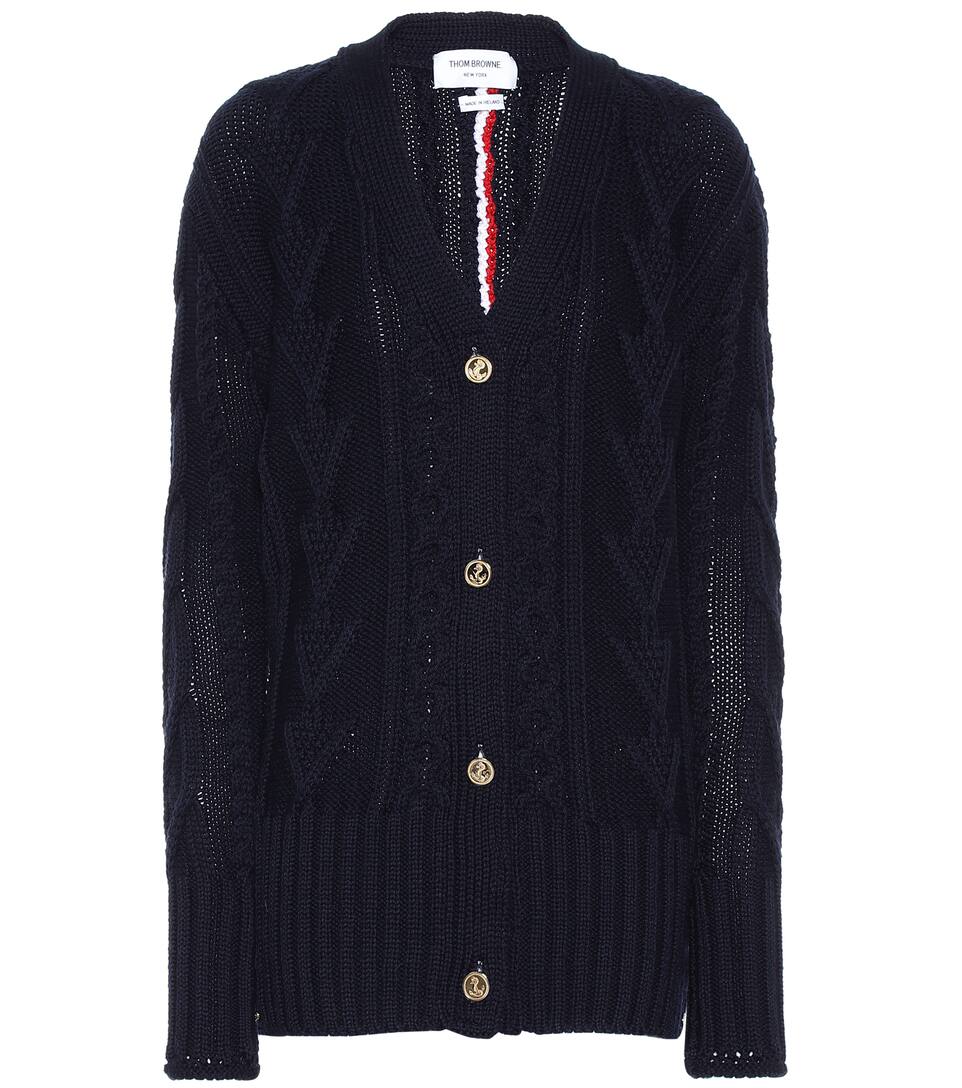 Cardigan Browne En Thom Browne Laine Thom Cardigan xBQrCWdoeE