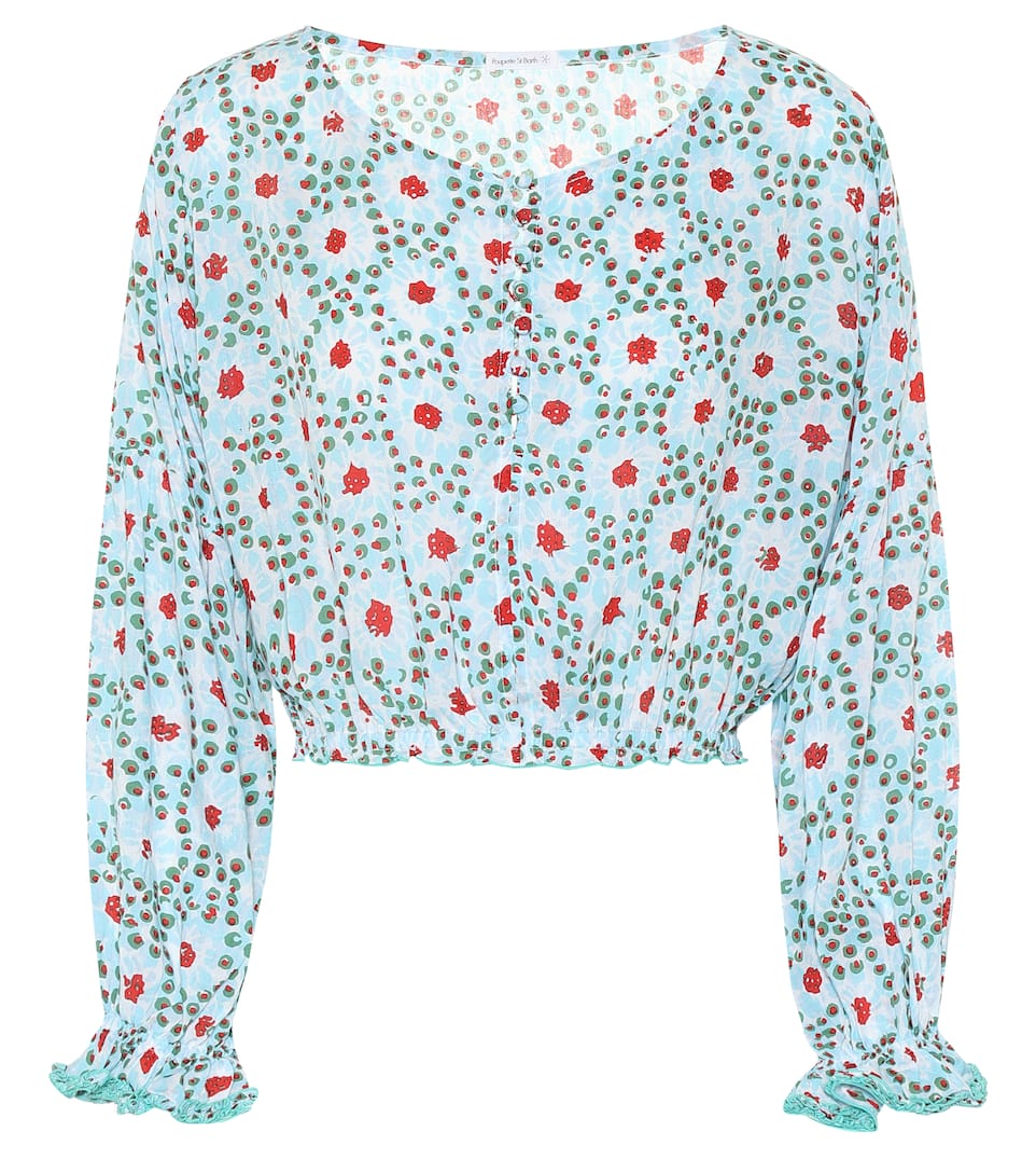 Poupette Exclusivité Bety Mytheresa – Top Raccourci Barth St Imprimé HDIWE29eY